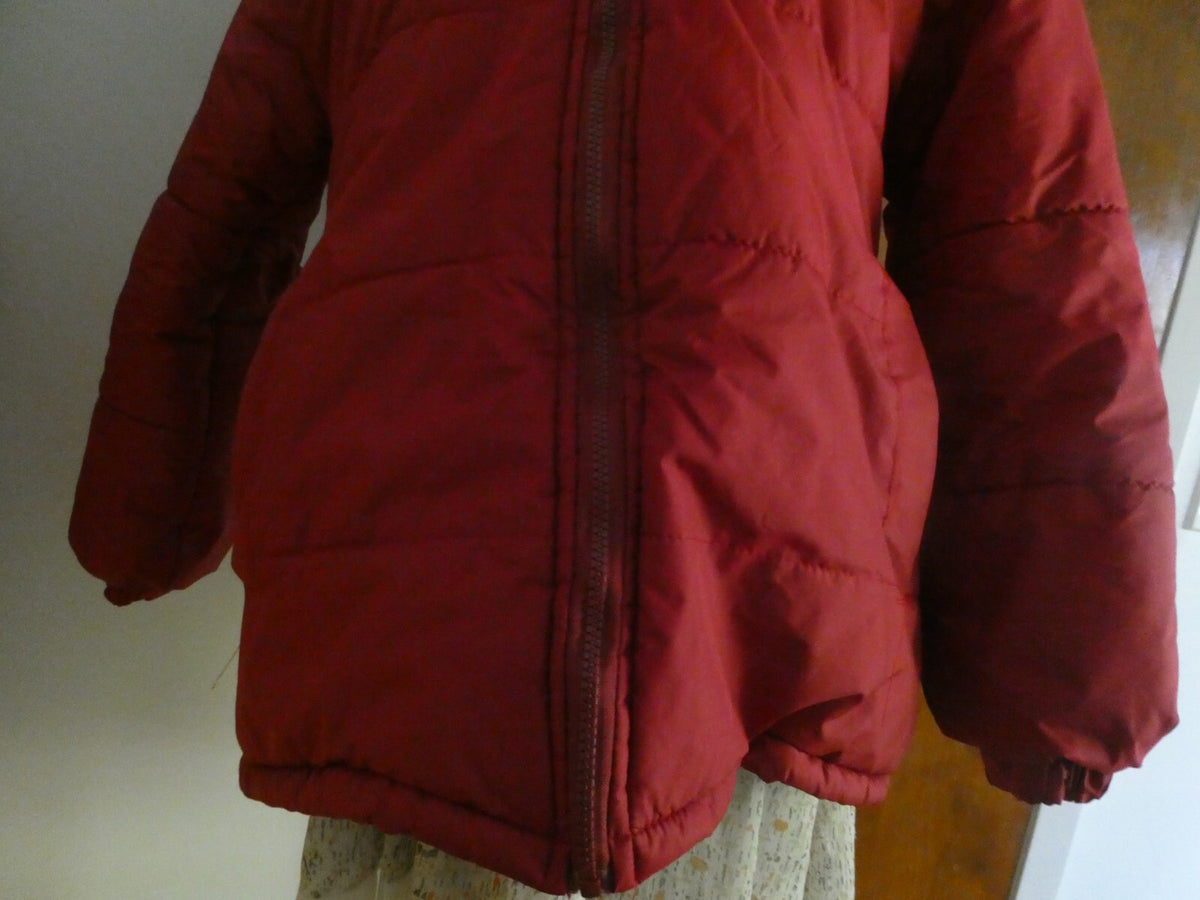 JUST Women’s Jacket Coat Red/Black Removable Hooded Size Small