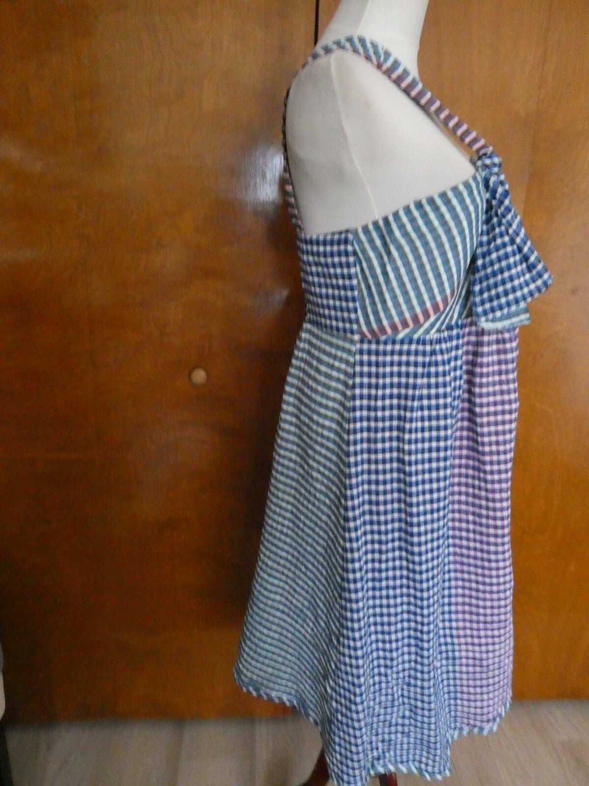 ANTHROPOLOGIE MAEVE Women's Waverly Plaid One Shoulder Full Lined Dress 10,14,16