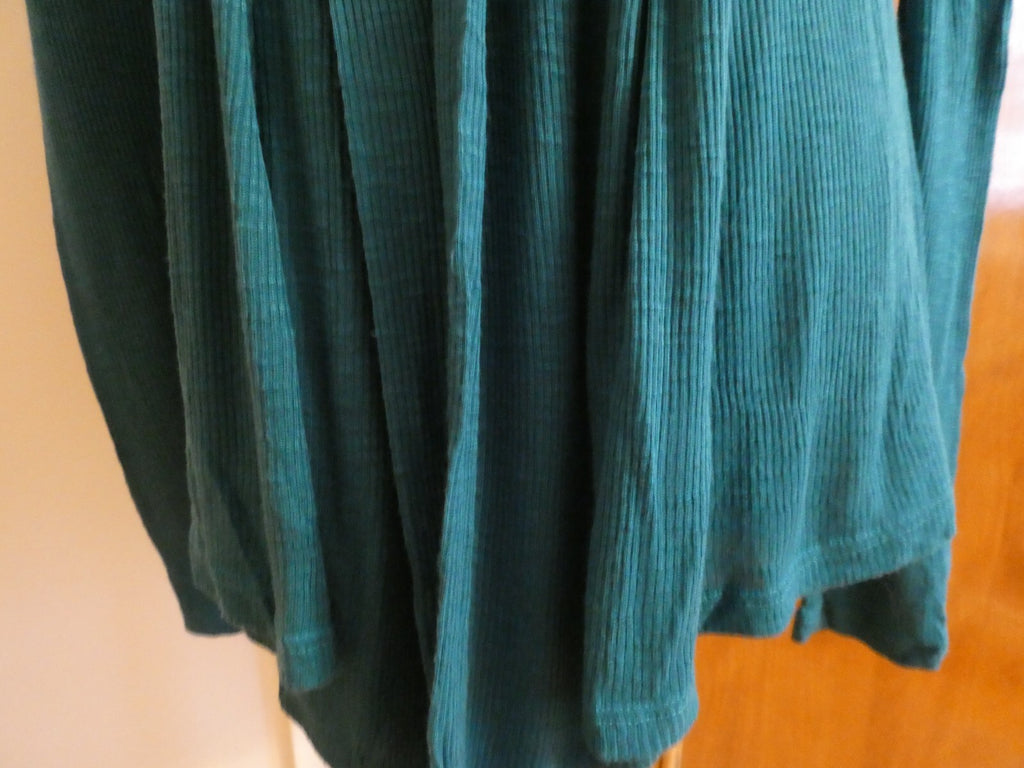 Julia's Closet Women's Teal Green Open Front Detailed Cardigan Medium