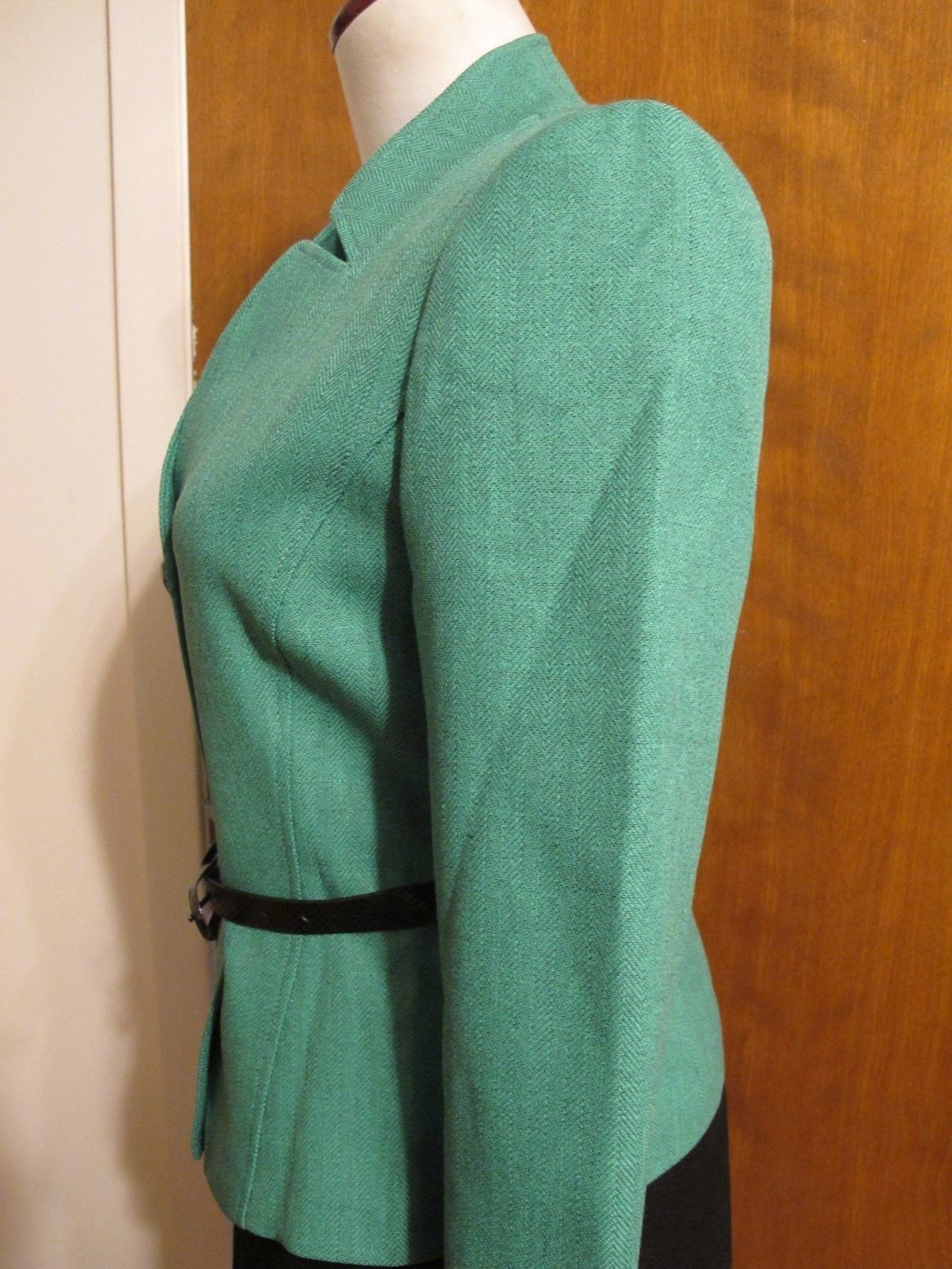 Tahari Asl Women’s green black 2 Piece Skirt Suit Size 6 new