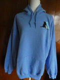 Gildan Heavy Blend 2XL Real Dog Rescue Blue Pullover Hoodie Sweatshirt Unisex