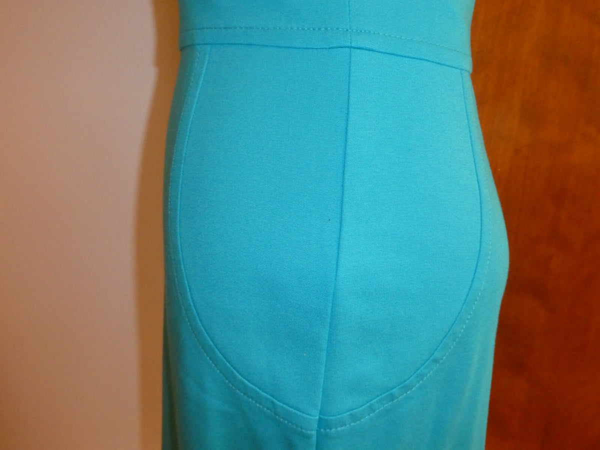 Trina Turk Women Lined Turquoise Teal Gorgeous Dress Size 2