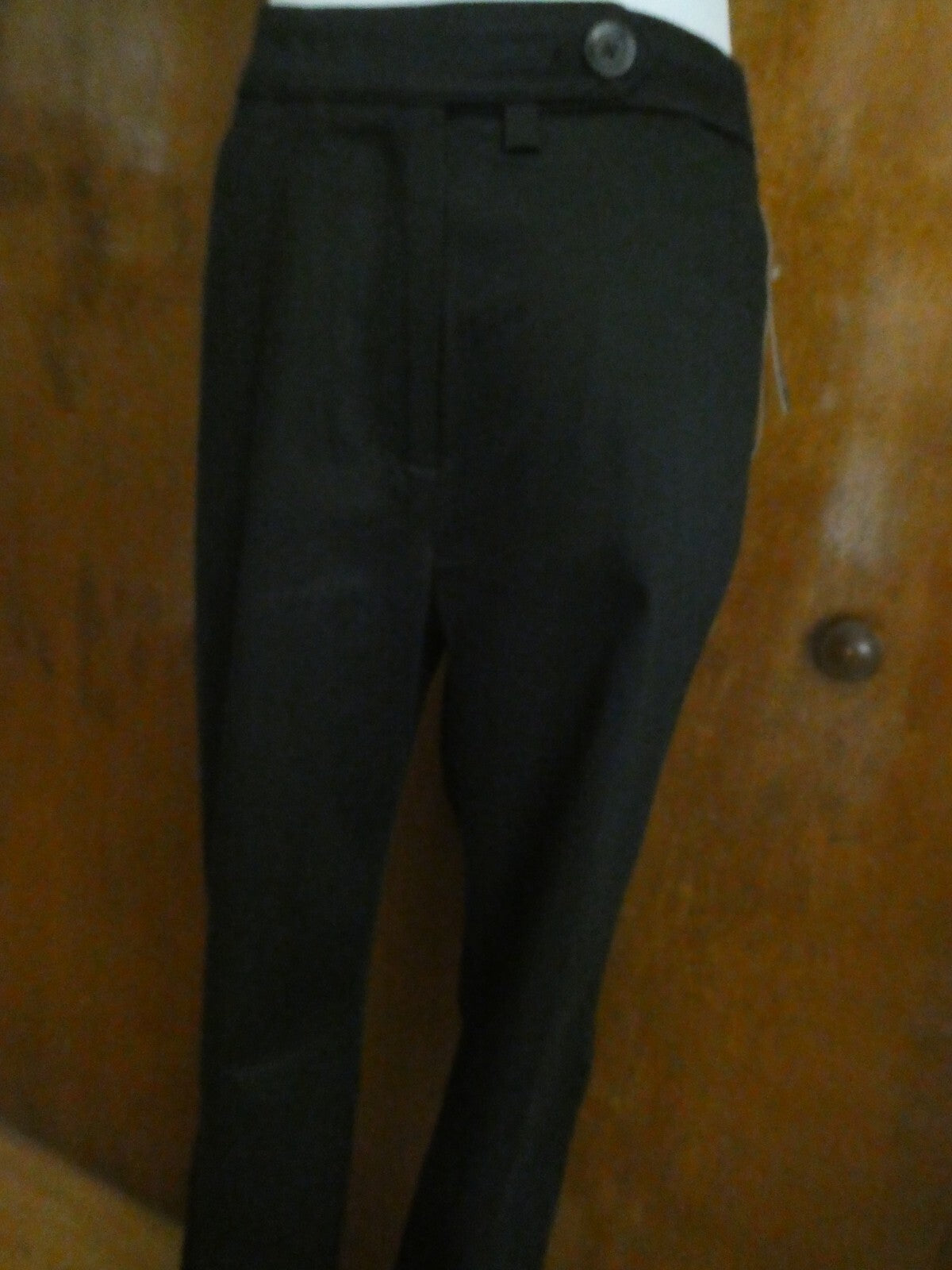 Jones New York Signature women's cotton black pants wide leg at bottom size 12