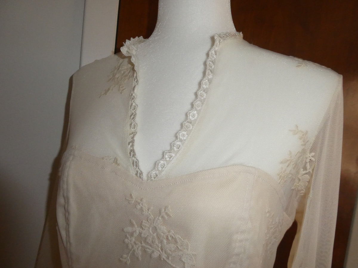 Women's tea stain embroidered lined evening top PL from Macys
