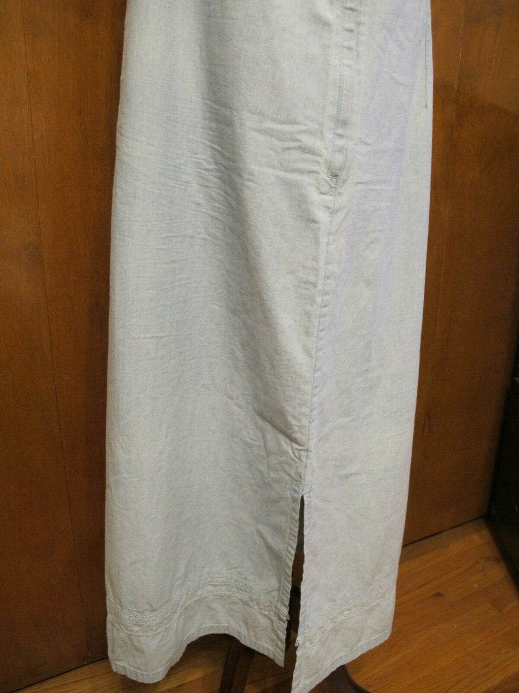 Liz Claiborne Women's Sky Blue Jean Long Dress Cotton size 14