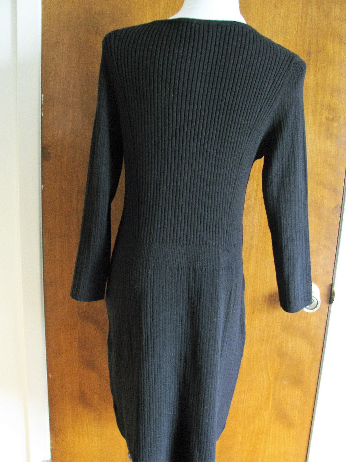 Gap women's Black Cotton Viscose Sweater Dress Xlarge Fits size Large 