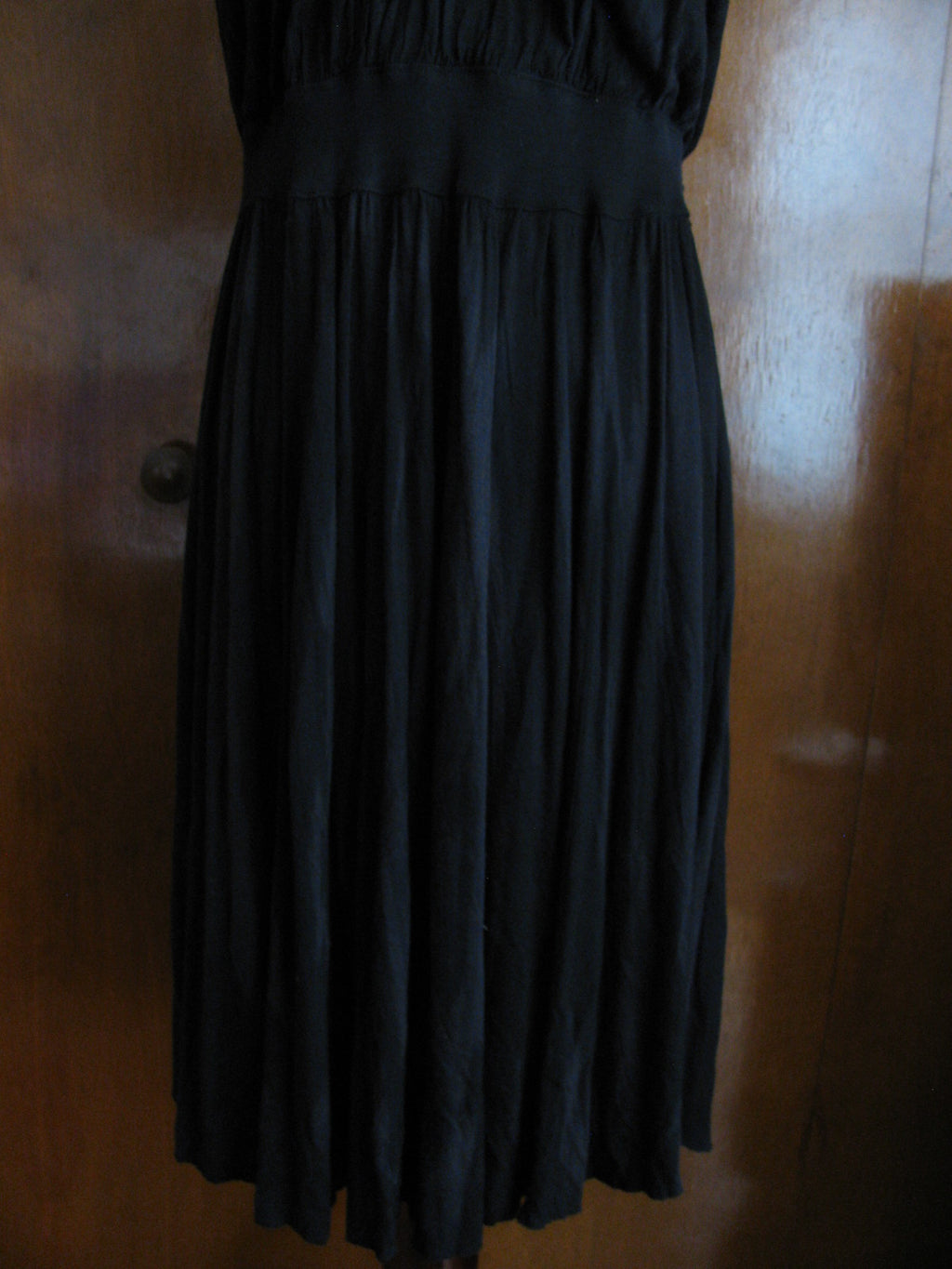 Free People women's washed black fabric back panel dress size Medium New