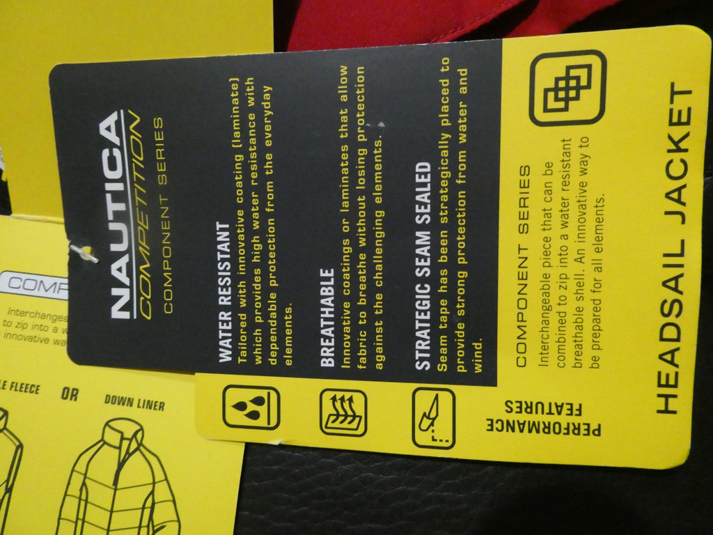 Nautica Competition men’s red water-resistant series breathable jacket XXL