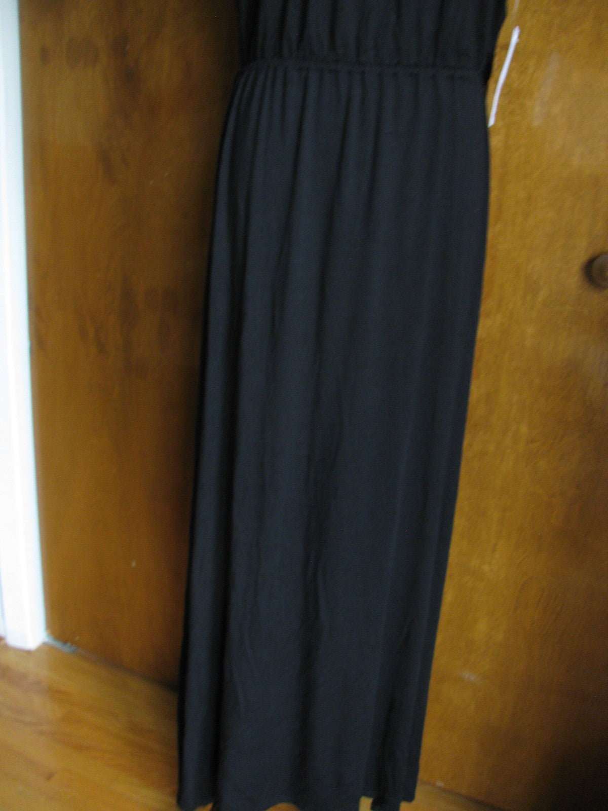 Ella Moss women’s black fitted rayon evening dress Large 