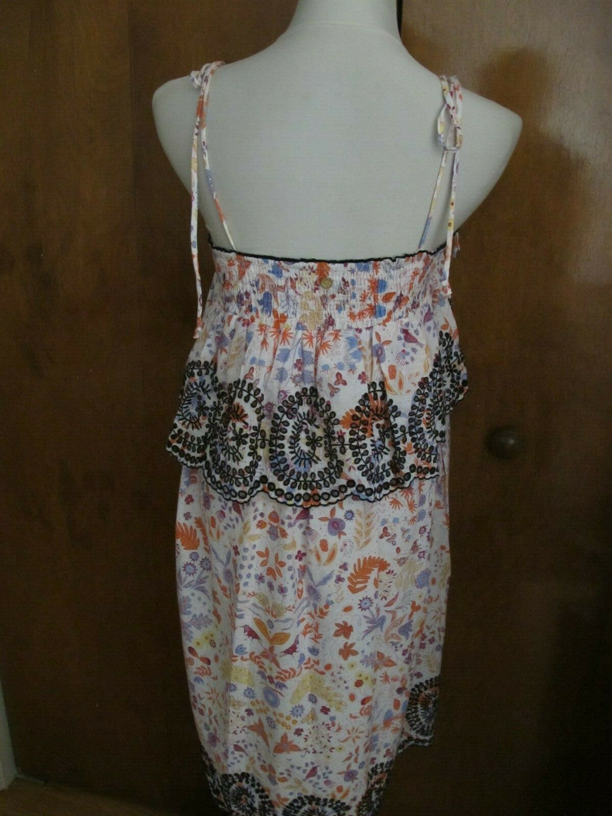 Anthropologie Antick Batik Women Multi Colored A-Line Dress Medium