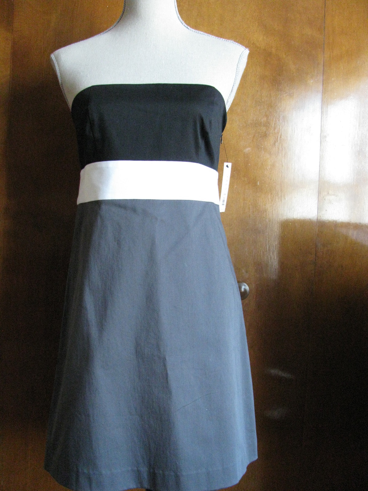 Theory Women's Multicolored Cotton Strapless Women's Dress Size 6 NWT