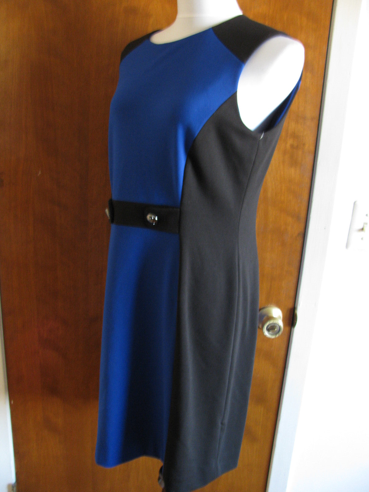 Tahari  Blue Black Dress 12
