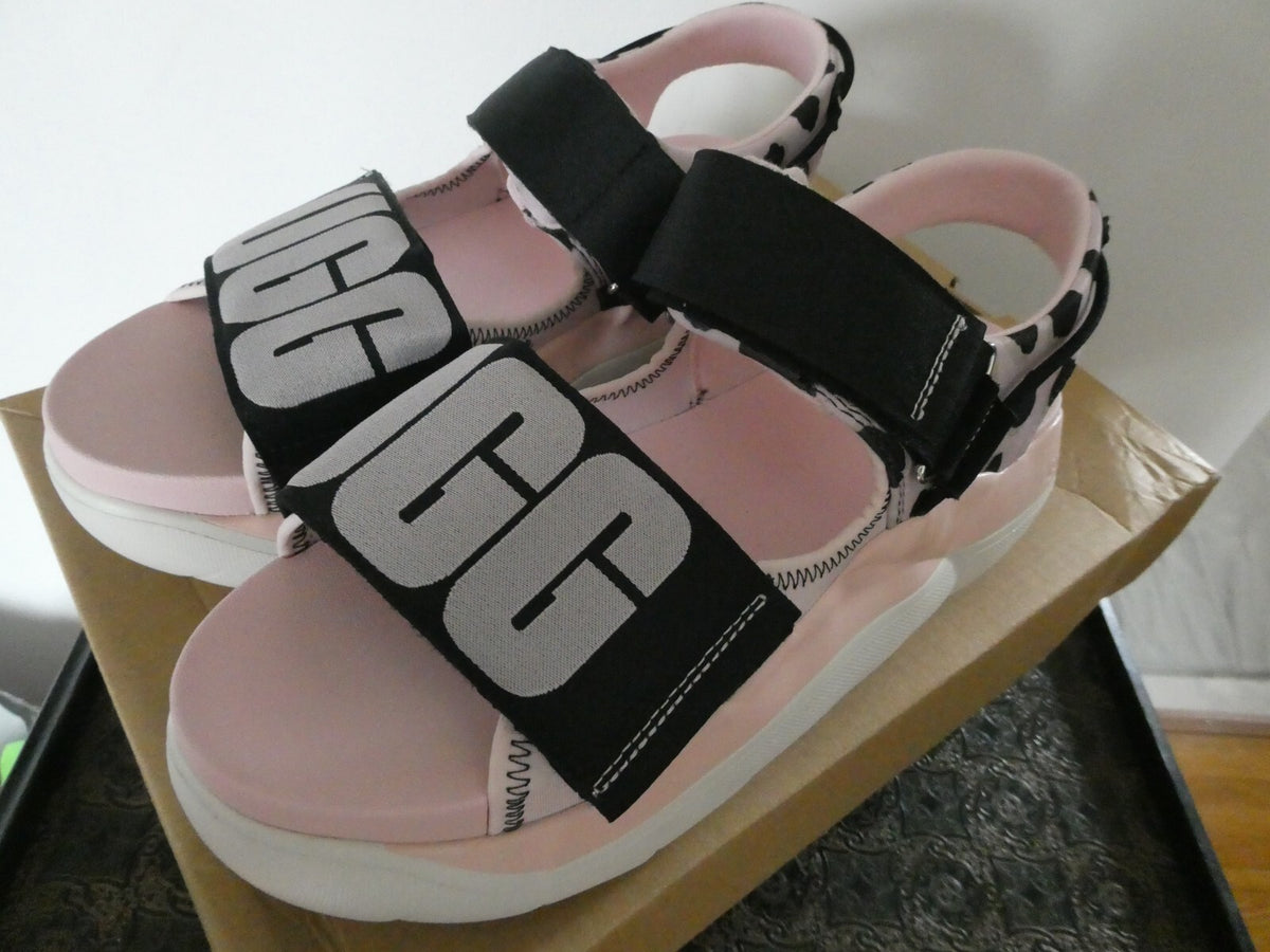 UGG WOMEN LA CLOUD CHEETAH PRINT PLATFORM SANDALS, US 11 EUR 42 STYLE# 1126951