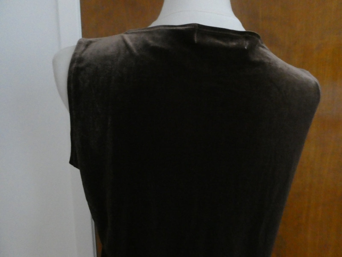 Sport women's brown velour top size Medium