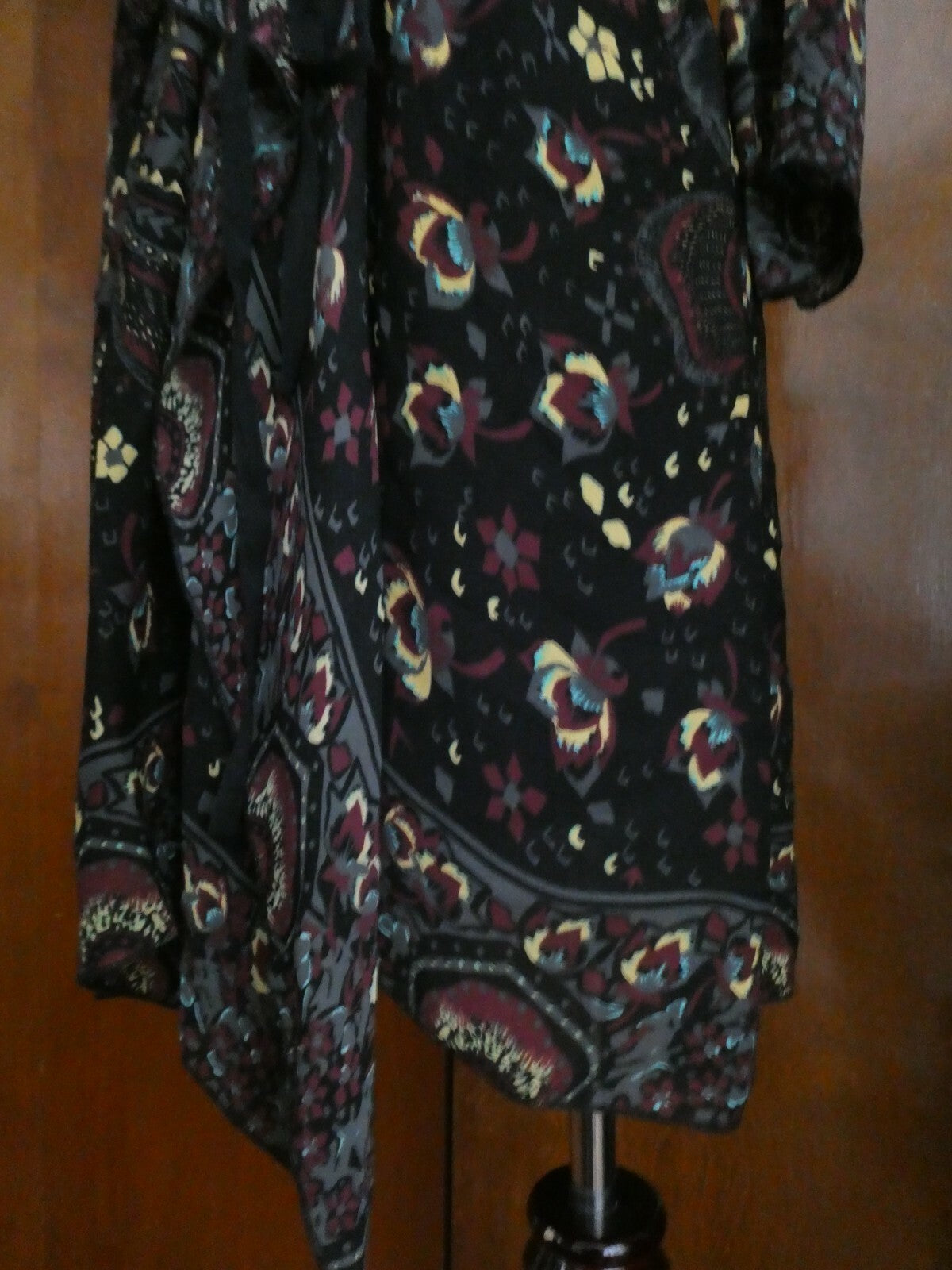 Rachel Roy women’s multicolor material belted scarf dress Size Small