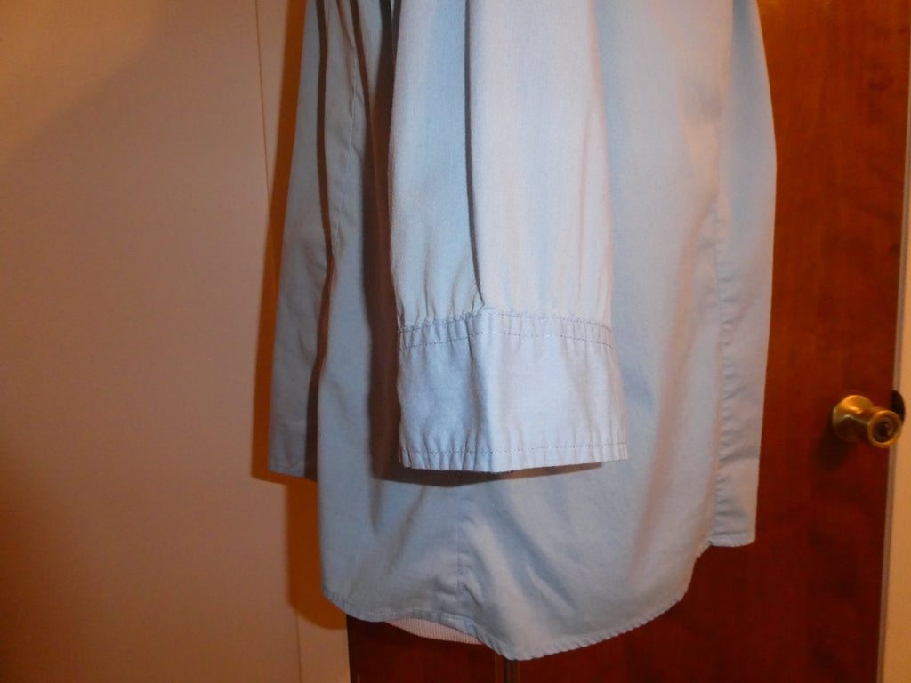 Avenue Women’s Top Size 18/20 Blue Button Front 3/4 Sleeve Stretch Plus