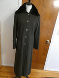 Marvin Richards Women's Long Wool Blend Coat Classic Winter Size 14(fit size8)