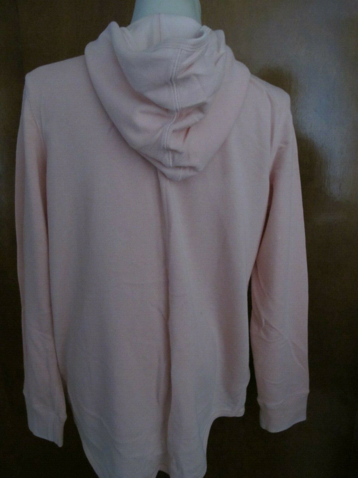 Gap Women's Light Pink Cotton Blend Hooded Pullover Sweater Large