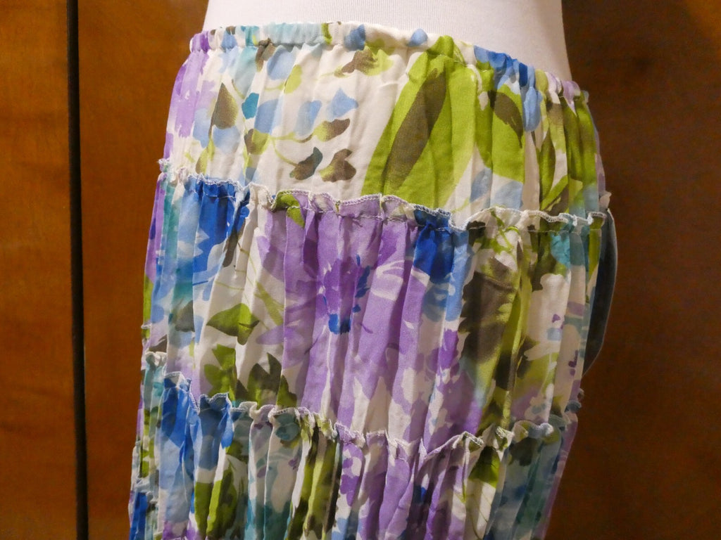 Allison Taylor Women's Multicolor Full Lined Pleated Skirt XLarge