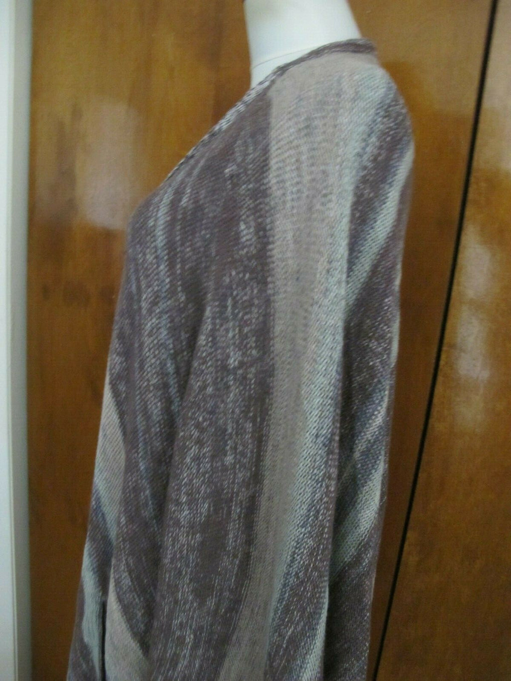 Free People Women’s Neutral Combo Long Poncho Cardigan Size Large 