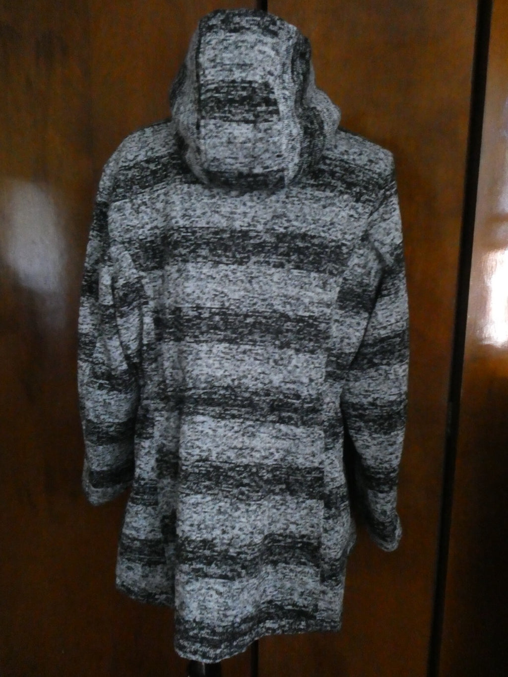 Avenue Women's Black/Multicolor Reversible Jacket Coat Size 18/20