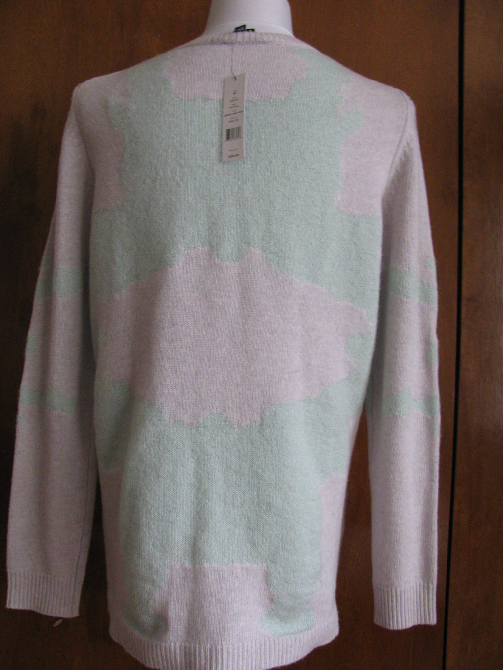 Theory Jaidyn C Women's  Argent Soft Mint Scoop Neck Sweater Size Medium New