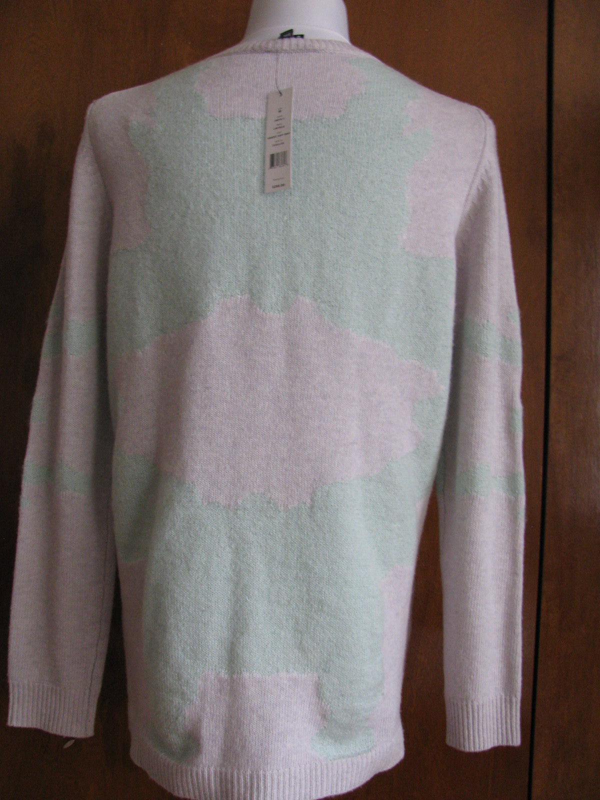 Theory Jaidyn C Women's  Argent Soft Mint Scoop Neck Sweater Size Medium New
