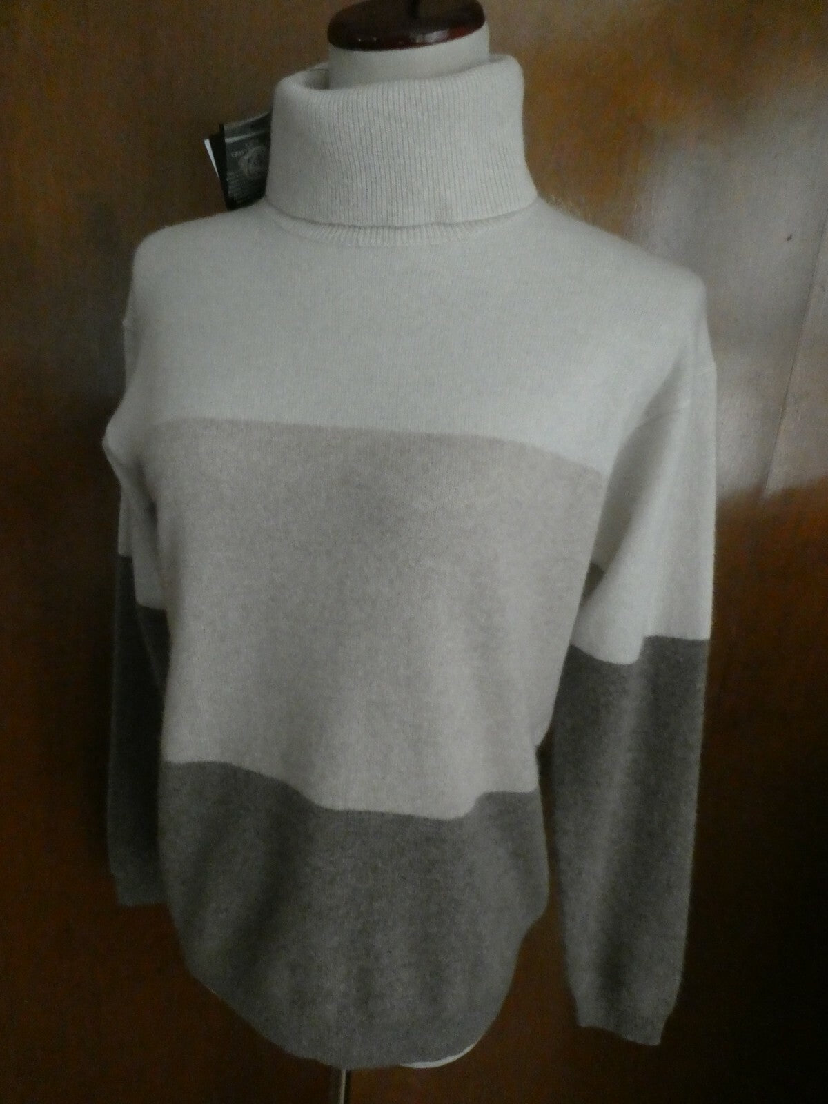 By Bloomingdale's Women's 100% 2-PLY Cashmere Turtleneck Sweater In Ash Combo XS