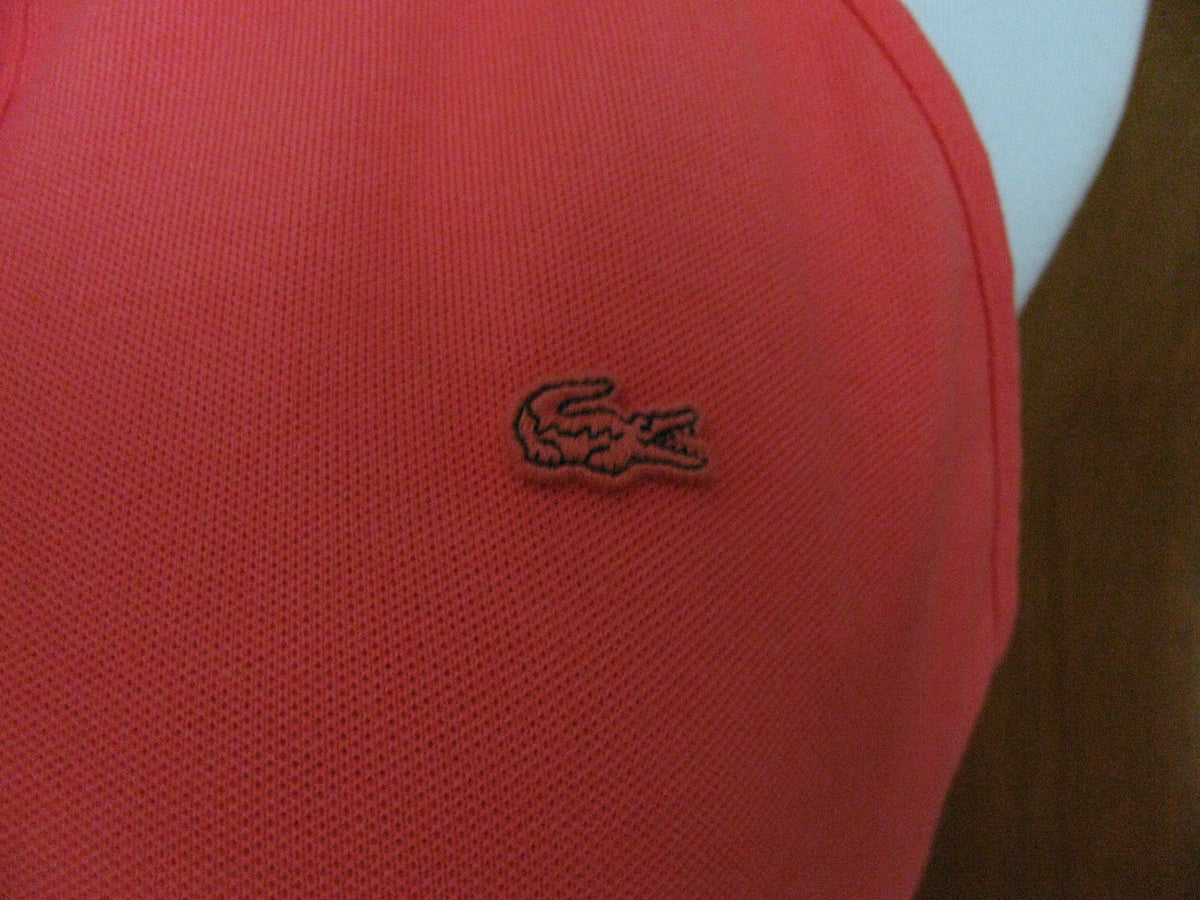 Lacoste women's red cotton halter dress US12/Euro44 NWT 