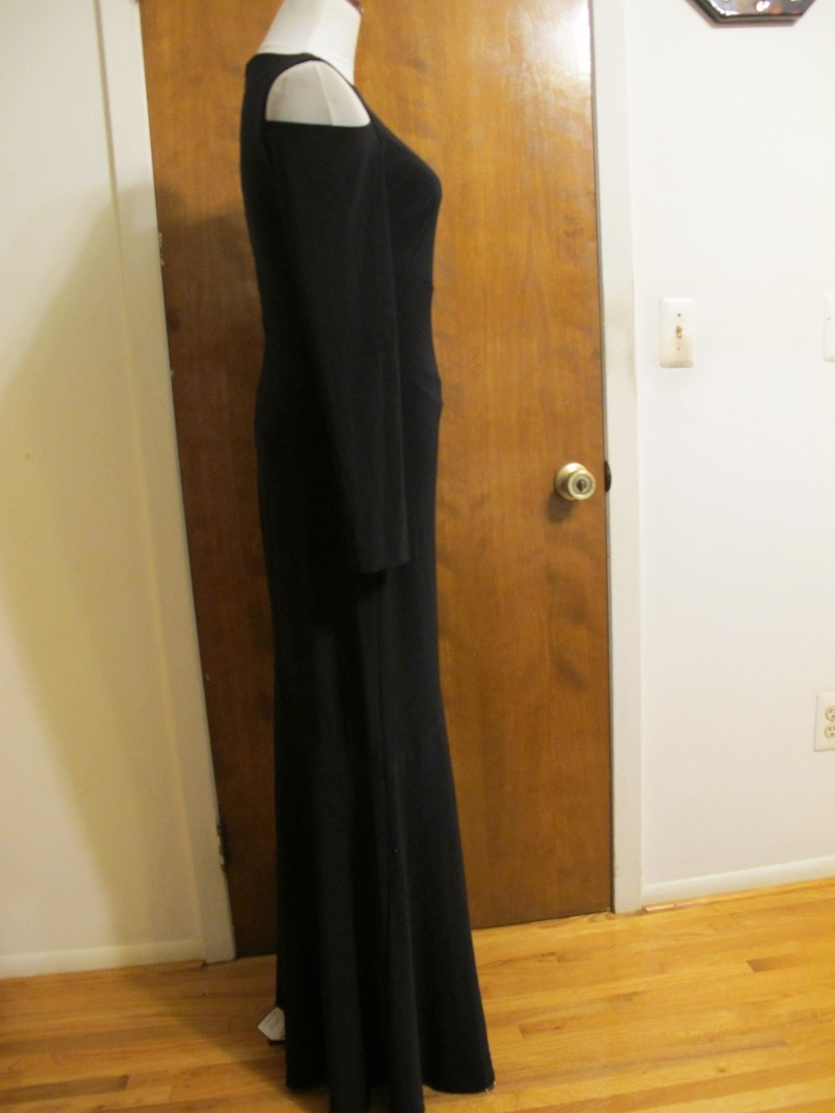 Lauren Ralph Lauren Women’s Black Lined Evening Maxi Cutout A-line Dress New