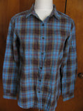 UNI QLO women’s flannel check long sleeve shirt Small