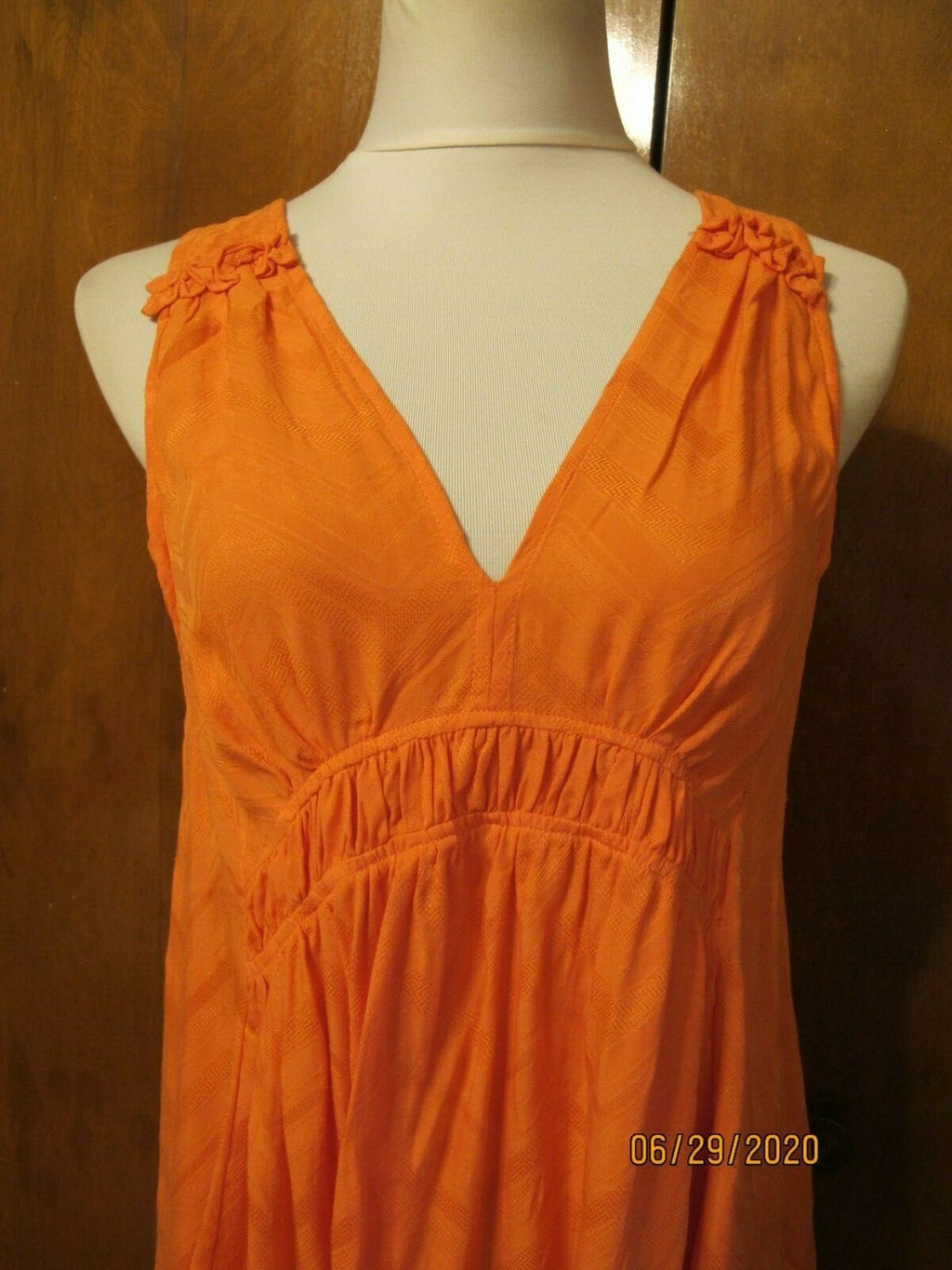 Anthropologie Maeve  Women's Coral Rayon Top 