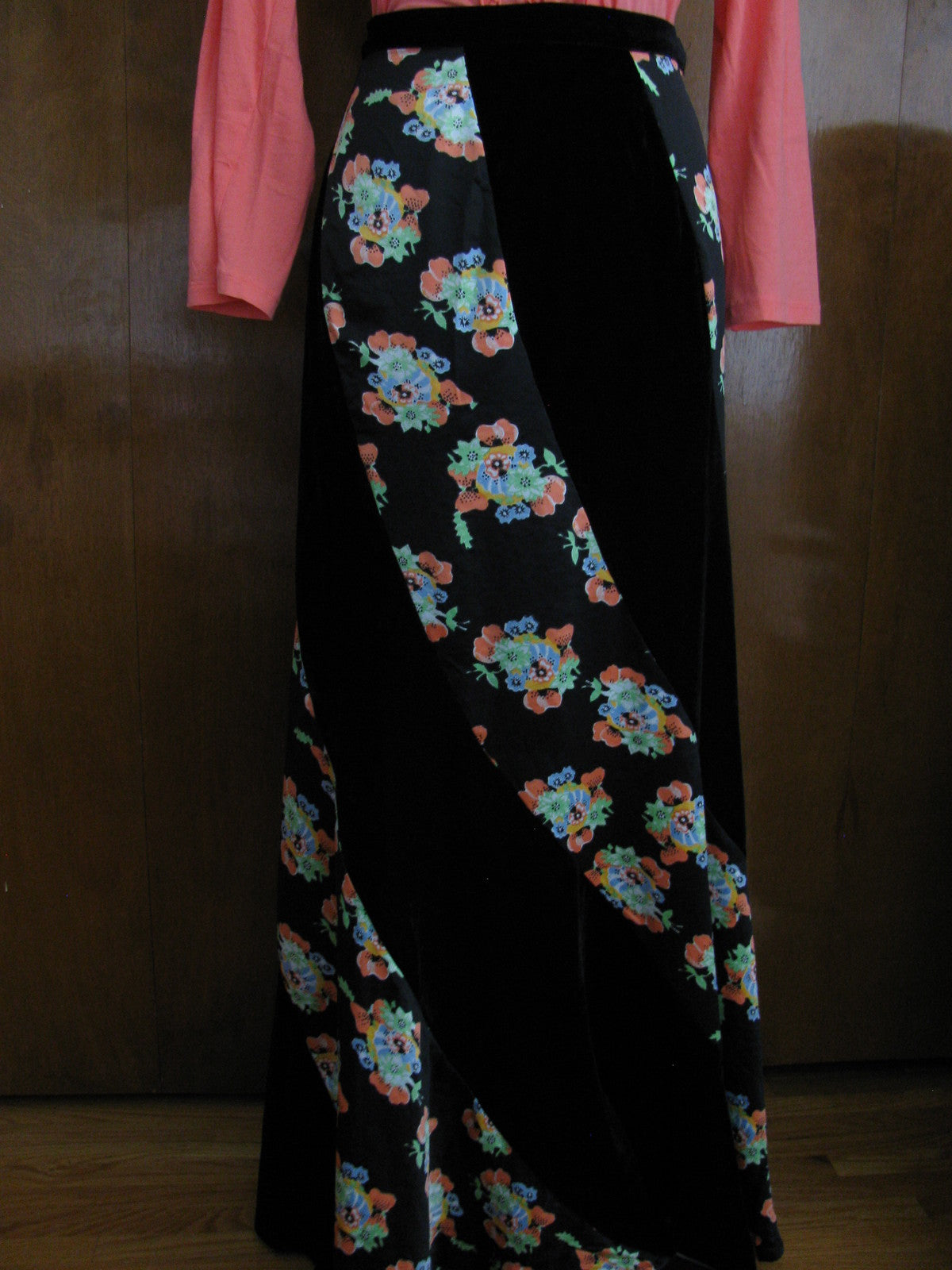 Free People women's midnight multi color skirt 2 