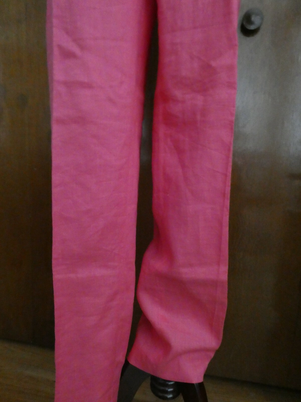 J Song Collection women's pink 100% linen full lined pants size 12 New