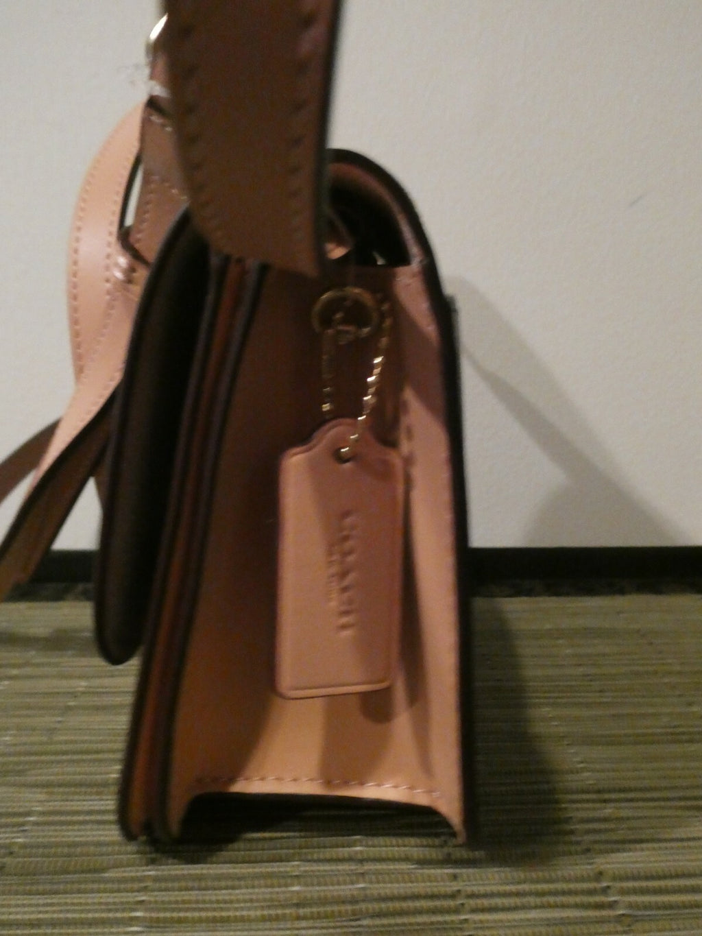 COACH Mini Brynn Women’s Brown/pink Signature Canvas Crossbody Bag Style# C5592