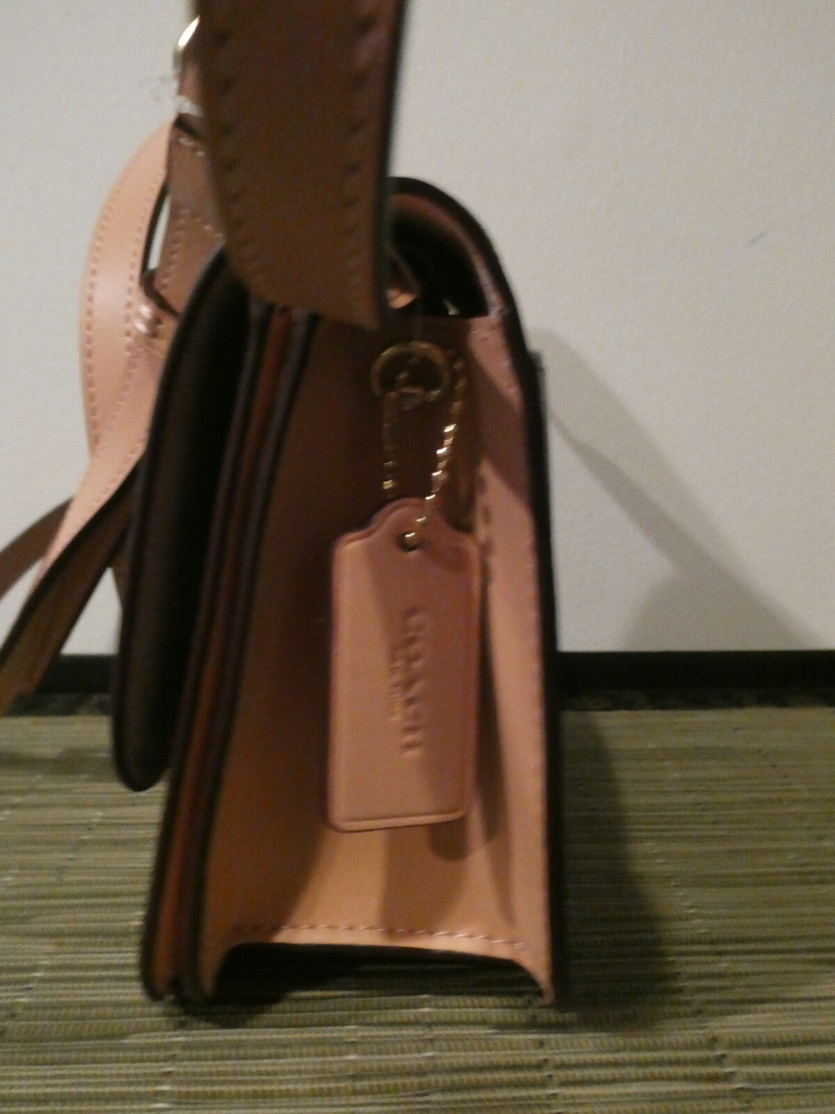COACH Mini Brynn Women’s Brown/pink Signature Canvas Crossbody Bag Style# C5592