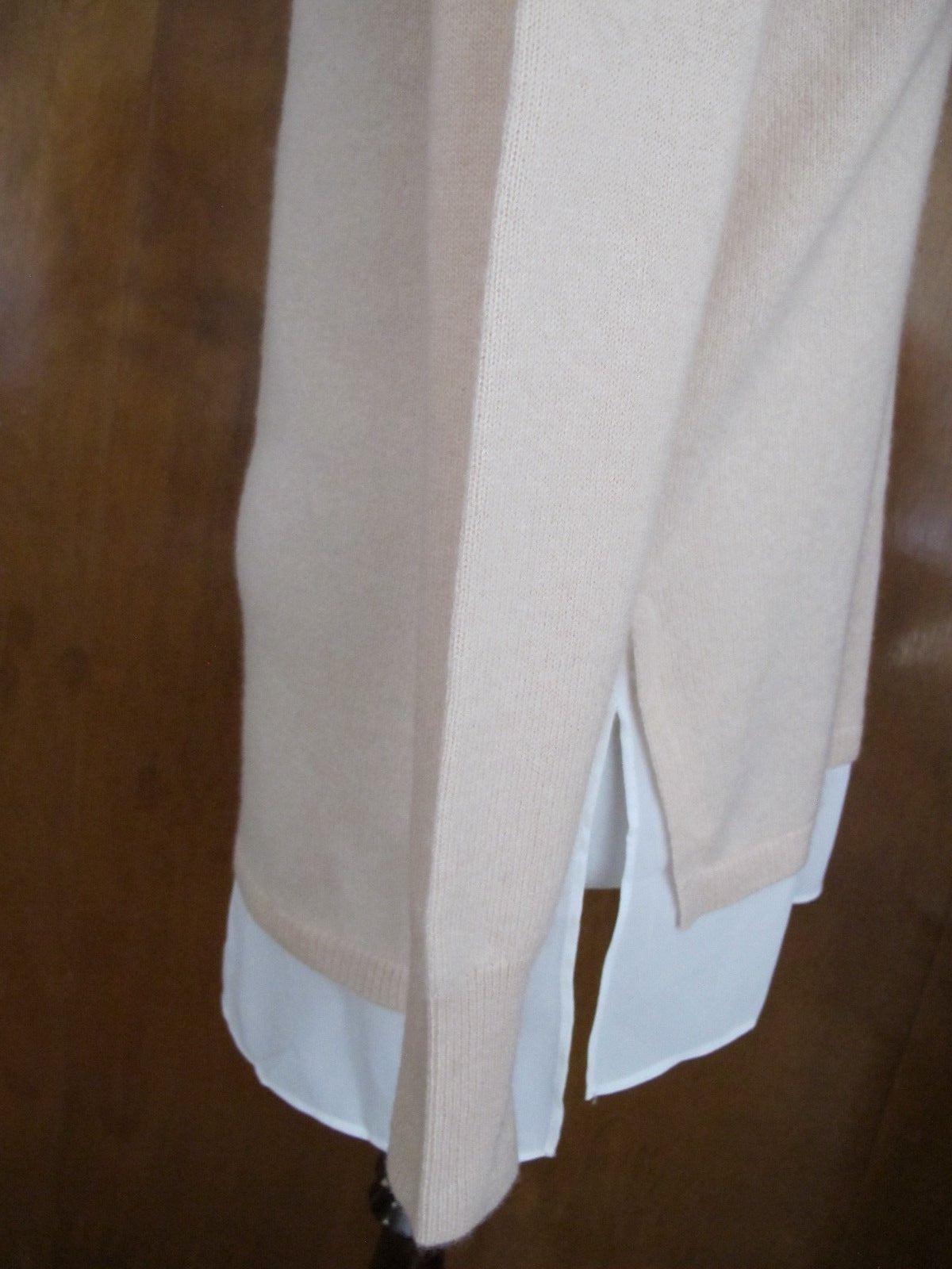 Bloomingdale’s women’s beige nude cashmere sweater Size XS, XL