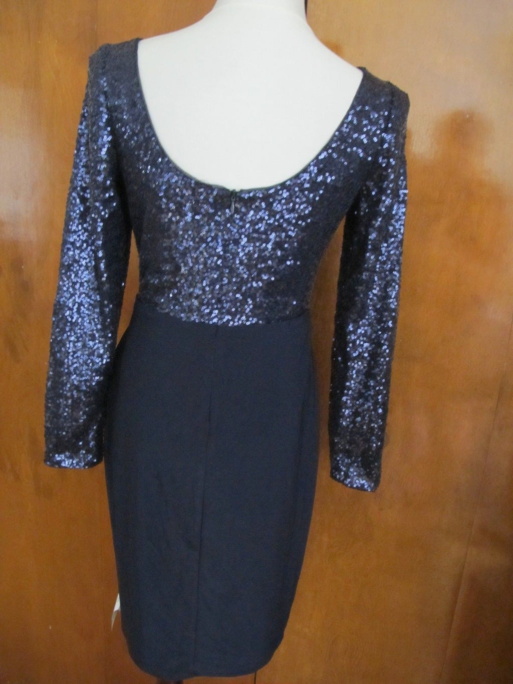 Ralph Lauren women's navy sequin sparked evening dress