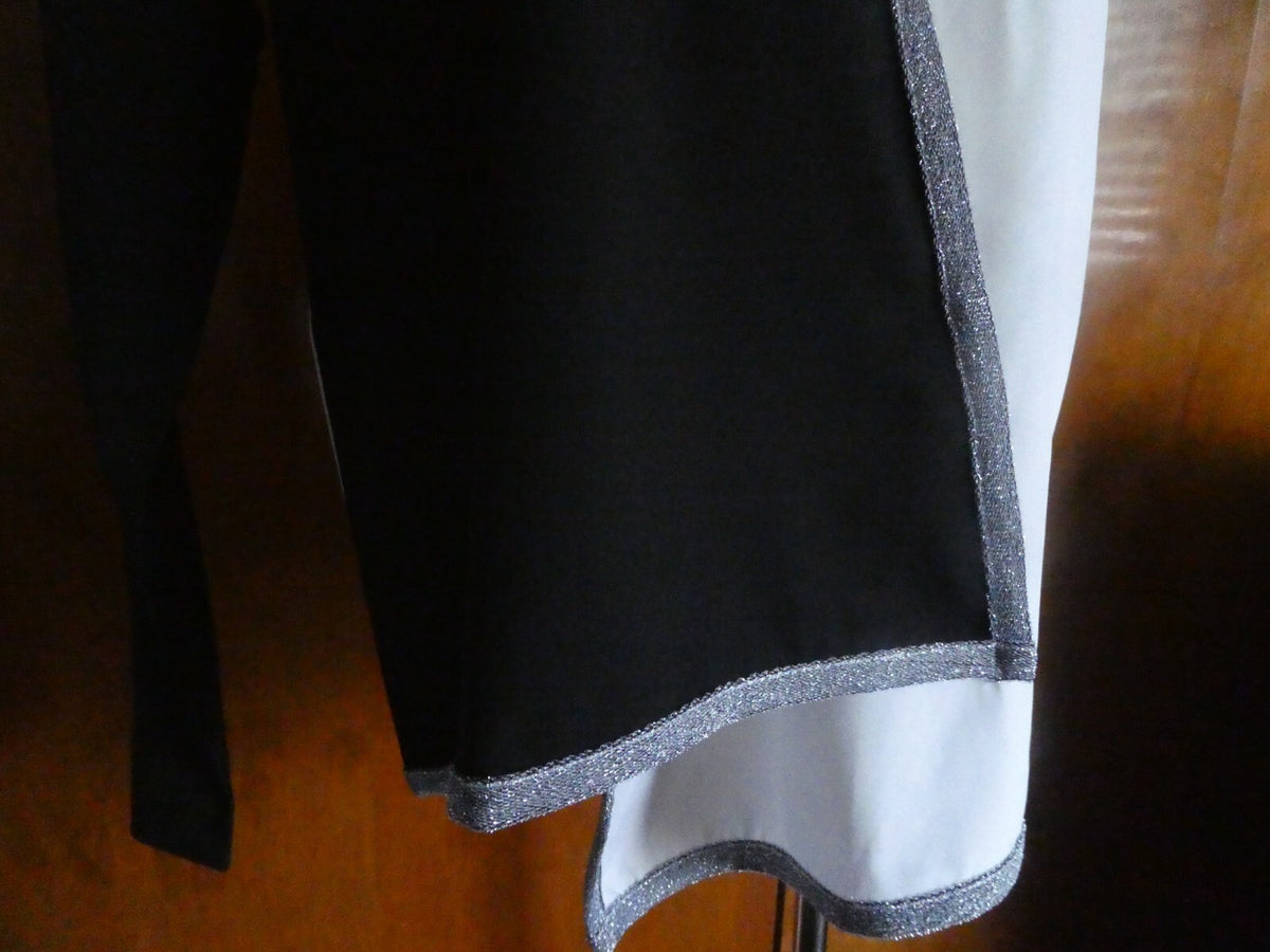Made With Love women's white/black top XL, XXL- (XL fits L), (XXL fits XL)