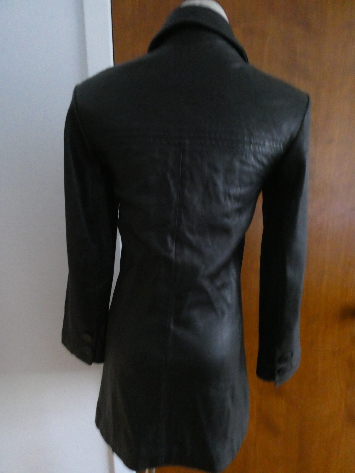 Kenneth Cole Reaction Women's Black Soft Leather Jacket/Coat P (XS)