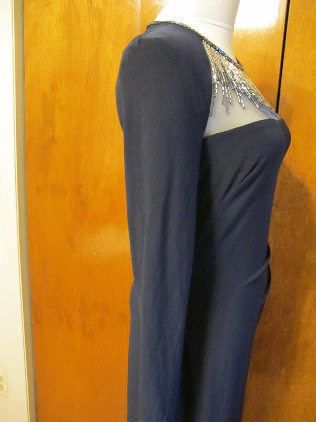 Ralph Lauren women's navy maxi evening detailed NWT dress size 6