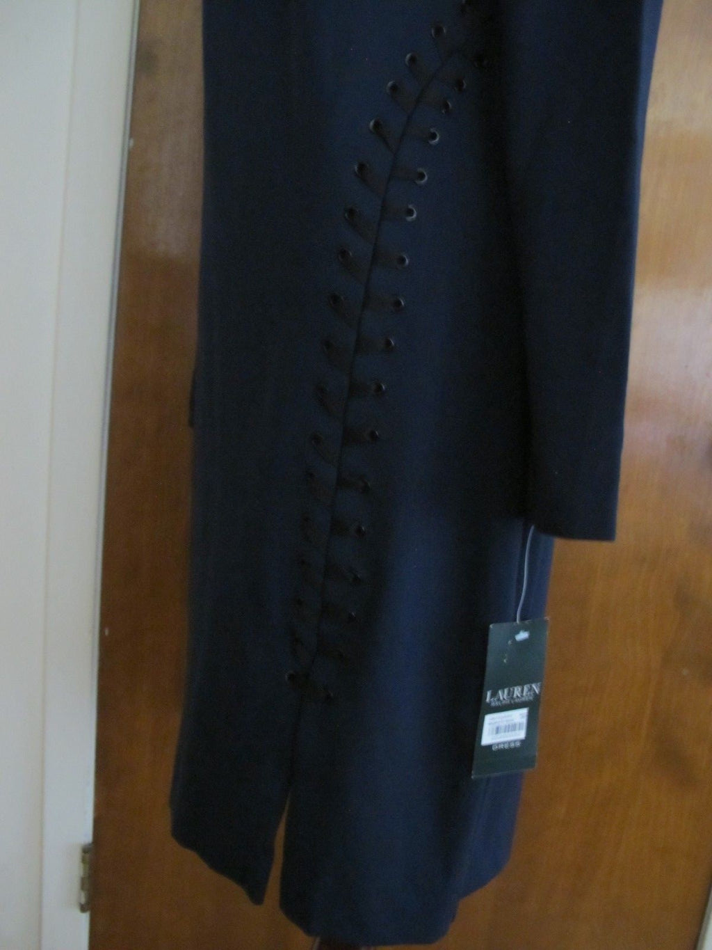 Ralph Lauren women's royal navy lined stylish fitted New dress 