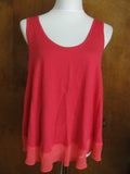 Gap women's red  sleeveless tunick top Large 