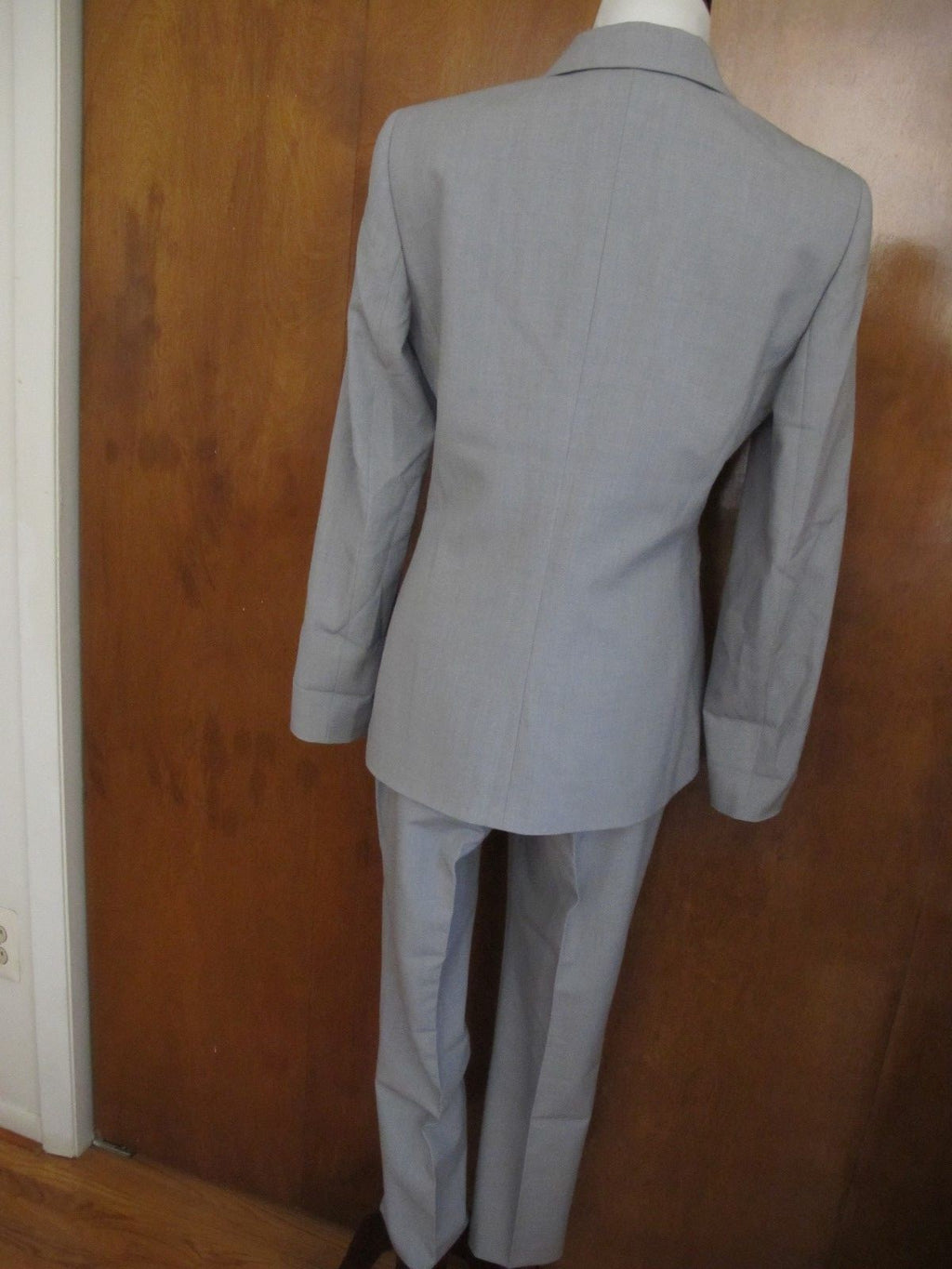 Tahari Asl Women’s Heather Gray Pant Suit Set New