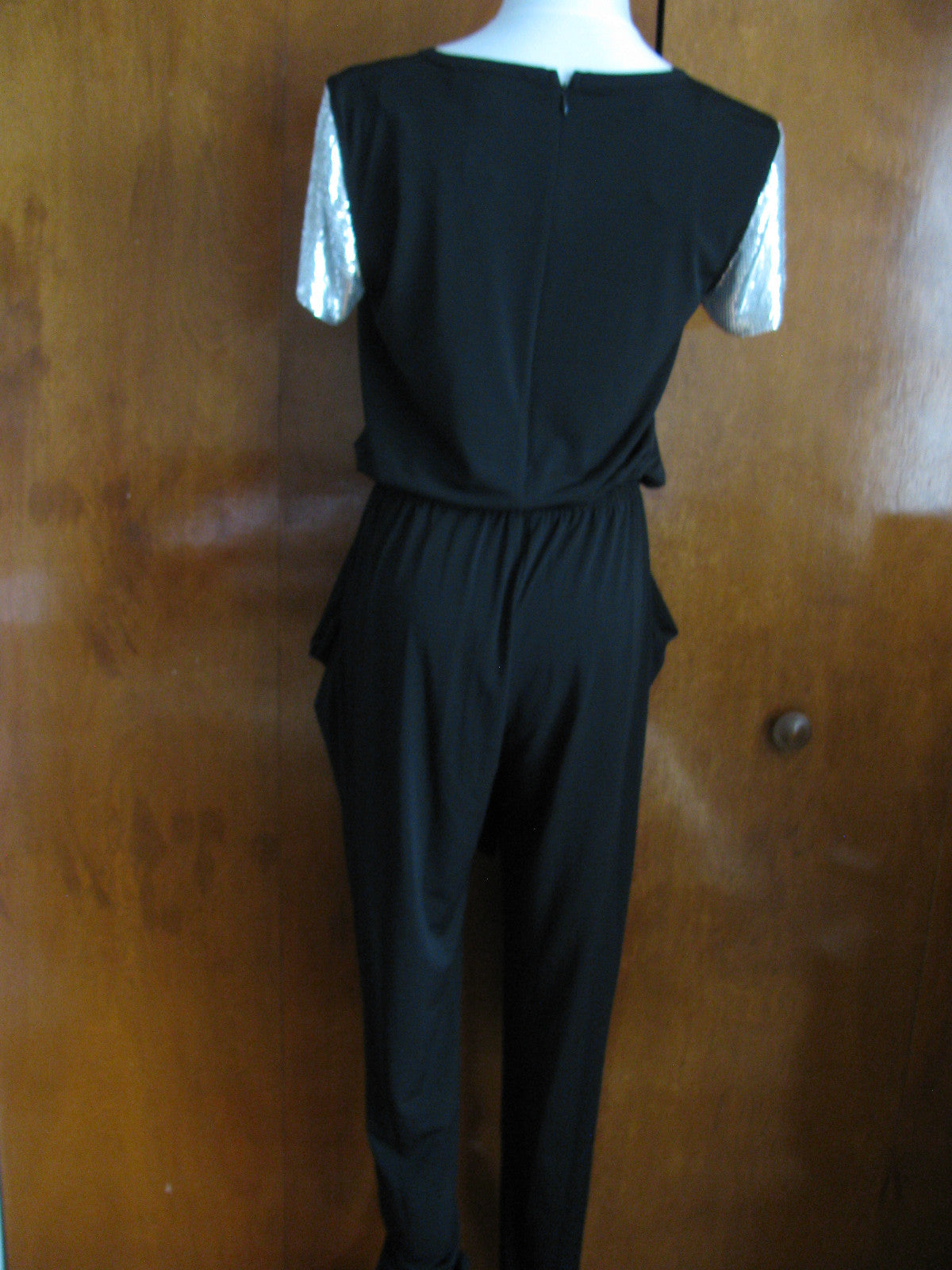 Michael Kors Women’s Black Silver Evening Jumpsuit 