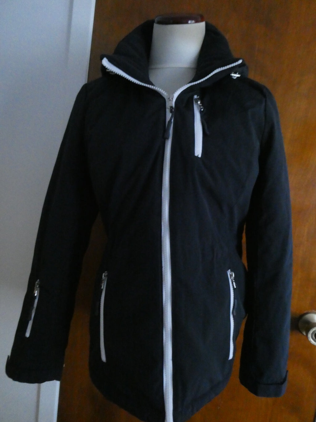 G.H. Bass CO. Junior’s Boys Navy Hooded Winter Coat Jacket Size Small