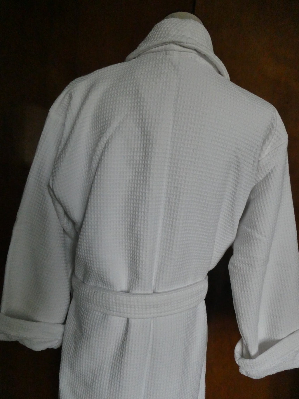 Chortex Luxury Women’s White Waffle Classic Turkish Cotton Robe Size S/M