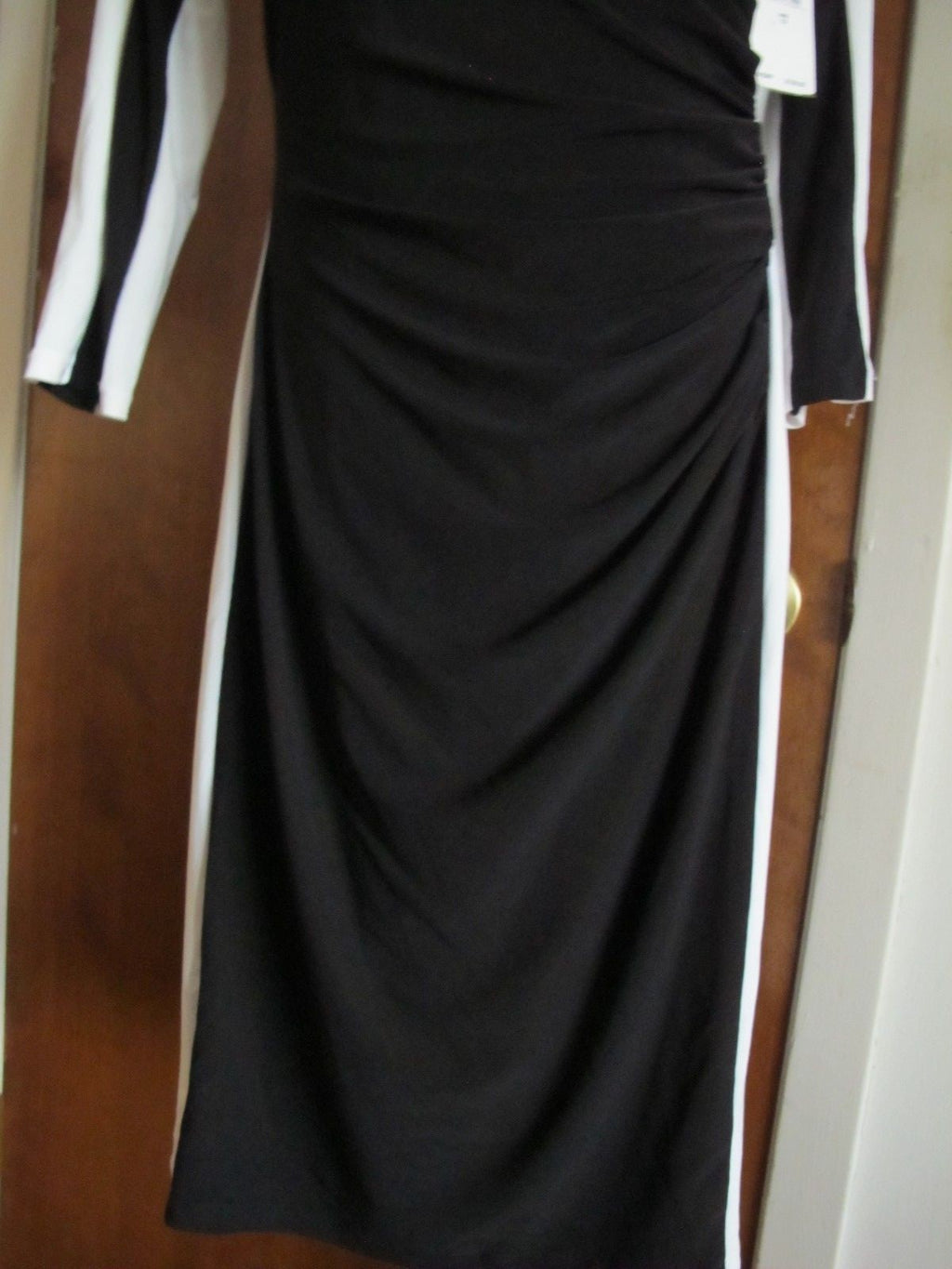 Ralph Lauren's women’s black white lined stylish NWT dress size 12
