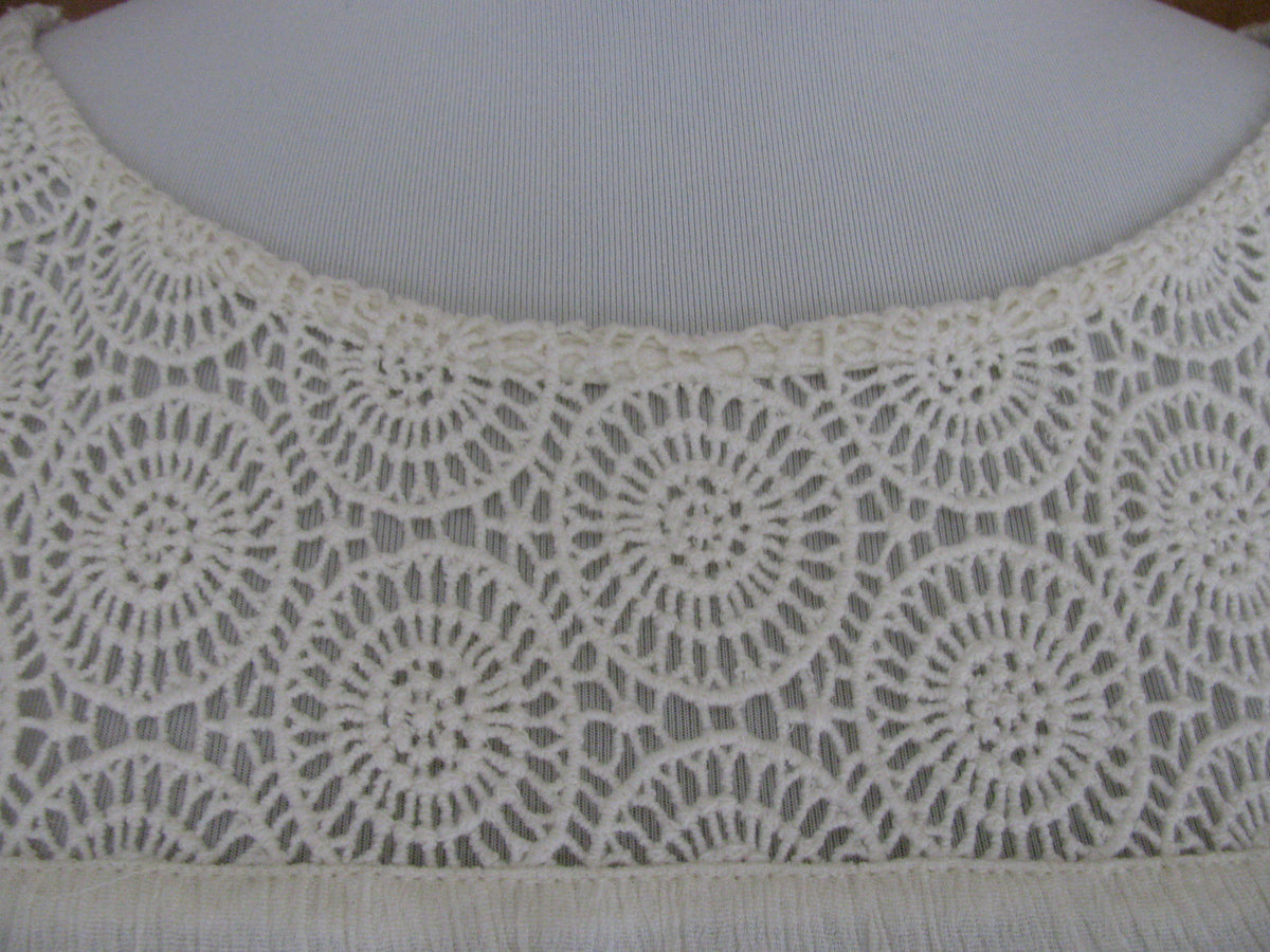 Denim & Supply women's fabric crafted Off White cotton top 