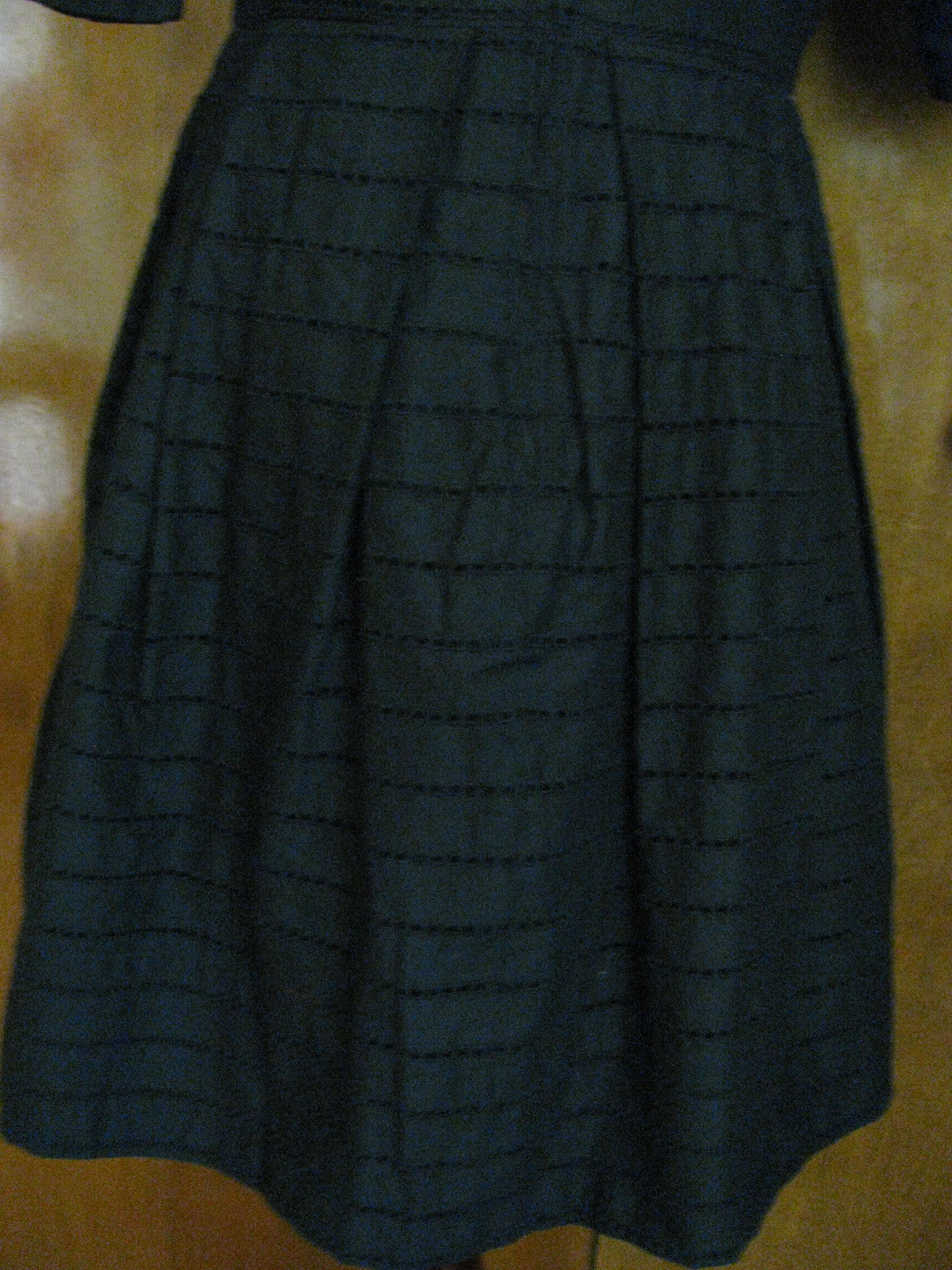Gap women's black pleated cotton dress 